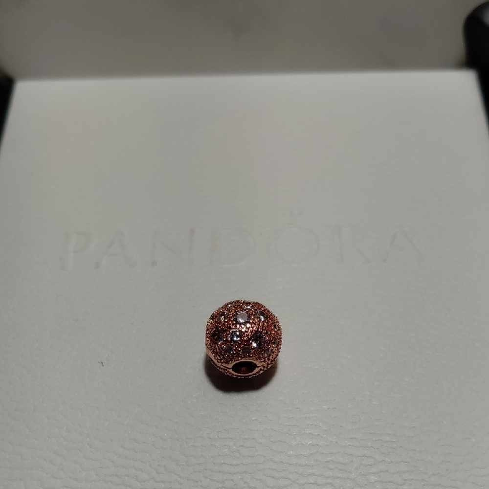 Pandora Sparkling Rose Gold Charm